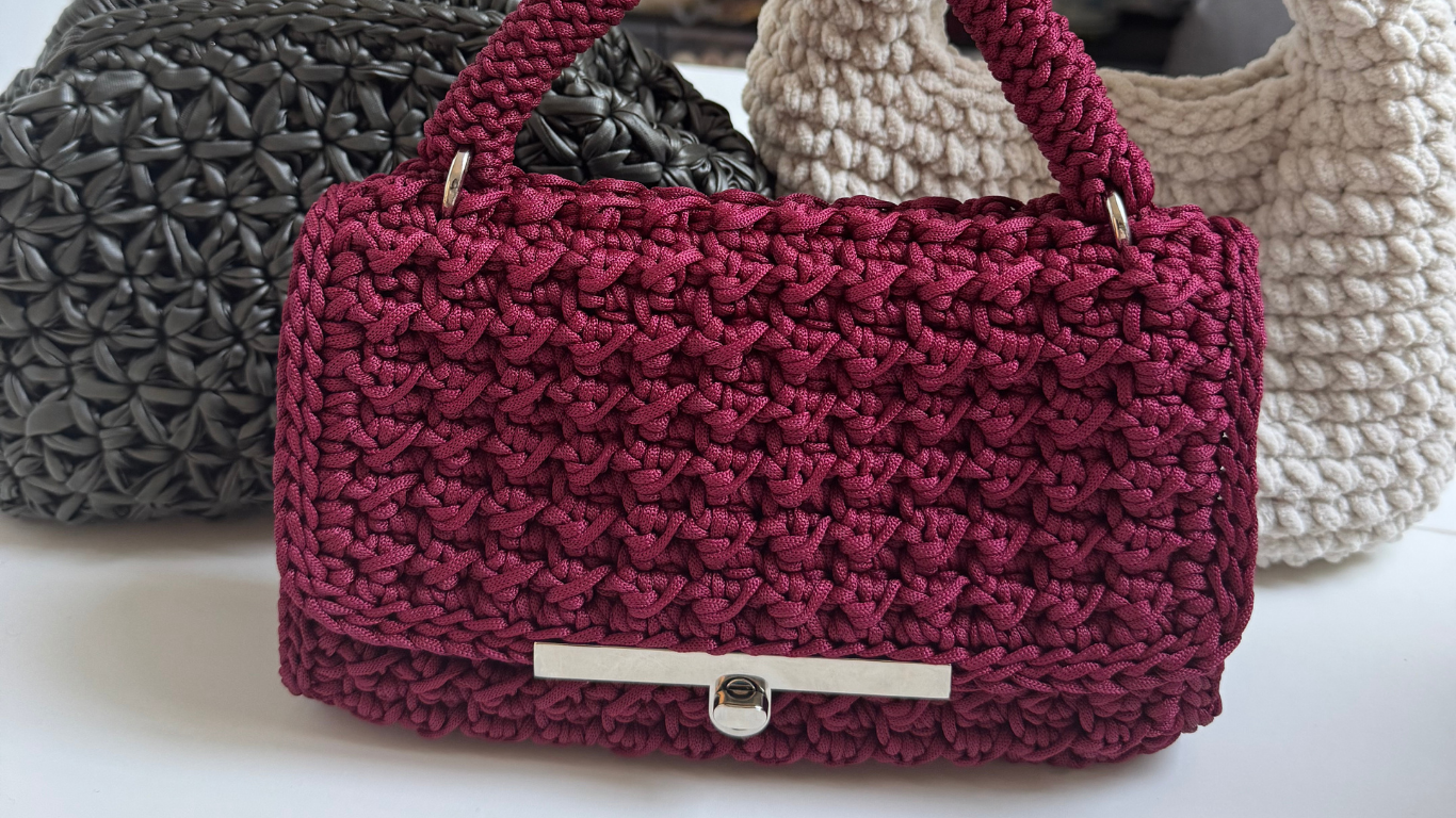 Borse crochet in fettuccia fatte a mano ckibags