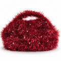 Egle borsa all’uncinetto con cristalli nella variante Sangria